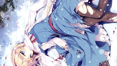 Games grass snow Books blood dress blondes scarfs blue eyes 