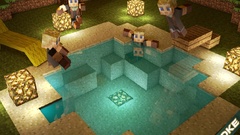 Games minecraft craft fan art Gamers video games Notch swimming 