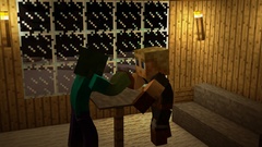 Games minecraft craft fan art Gamers video games Notch swimming 