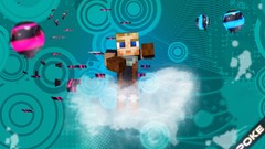 Games minecraft craft fan art Gamers video games Notch swimming 