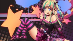 Games Stars Bags Ribbons sitting dots bows blondes badges 