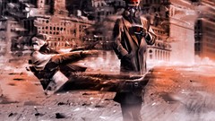 Gas masks illustrations romantically apocalyptic 