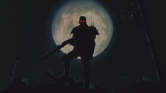 Gasmask glowing eyes soldiers