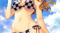 Gate Anime Beaches duplicate steins gate bikini cellphones 