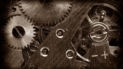 Gear clocks clockwork