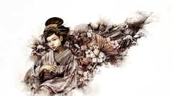 Geisha Japanese clothes Simple