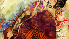 Geisha snyp Japanese clothes