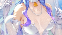 Genshin Impact anime girls Ganyu (Genshin Impact) blue hair