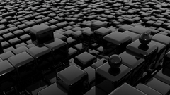 Geometry cubes abstract glass