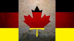 Germany Canada Flags Canadian
