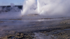 Geyser spray nature
