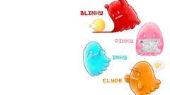 Ghost pac-man clyde Blinky pinky inky