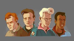 Ghostbusters cartoons artwork Nineties Raymond Stantz Peter 