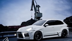 Giant turbo porsche cayenne