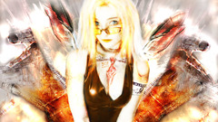 Giftgas girl glasses Art