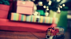 Gifts presents trains X-mas