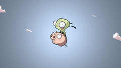 Gir clouds Invader Zim