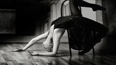 Girl chair The high Resolution novic