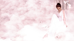 Girl fantasy clouds god