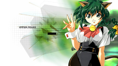 Girls hyper police animal