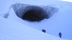 Glacier frost ice cave