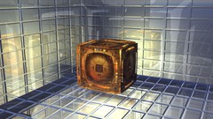 Glass abstract crystal boxes 3d quartz digital art