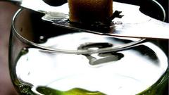 Glass alcohol sugar absinthe