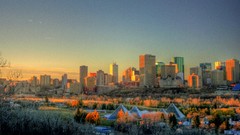 Glass Canada pyramids alberta Downtown skyline cityscapes 