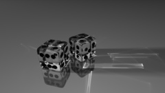 Glass dice glass art