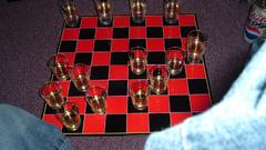 Glass game shot checkers The set This balances