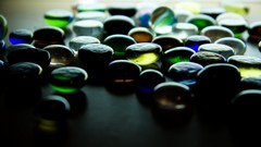 Glass macro marbles