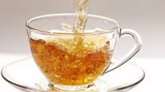 Glass tea drinks tea cup