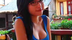 Glasses asians boobs asian girls Elly Tran Ha