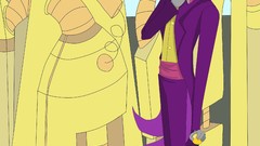 Glasses cane suit Superjail The Warden