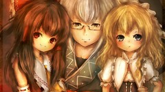 Glasses dress hats Arms red eyes Ribbons kimono drawings bows 