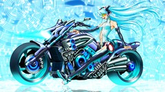 Glasses gloves elbows anime girls hatsune miku vocaloid miku 