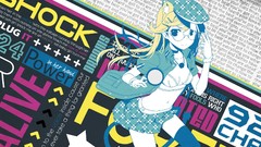 Glasses hats blondes skirts smiling long hair anime girls bra 