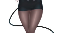 Glasses horns stockings tails cleavage hentai huge boobs 