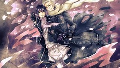 Glasses Japanese feathers purple