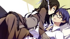 Glasses red eyes anime girls mayo chiki tsundere Suzutsuki 