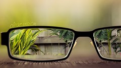 Glasses reflections tablet