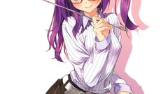 Glasses white background anime girls shinkyoku soukai 