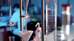 Glassware in laboratory high