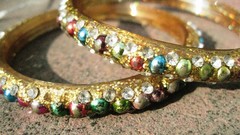Glitter bangle Gems l.a.c. sparklet Indian artifact Laccifer 