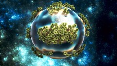 Globes oasis digital art