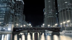 Glow Chicago cityscapes illinois Chicago River Marina tower 