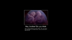 God baby brother religion atheism illuminate Second Life foetus