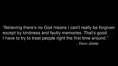 God memories atheism Penn