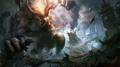 God Monsters hero story crow mmorpg illustrations artwork 