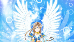 Goddess anime girls blue